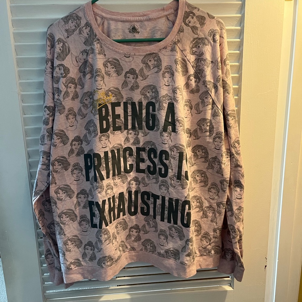 Disney Princess sleep shirt/sweatshirt.